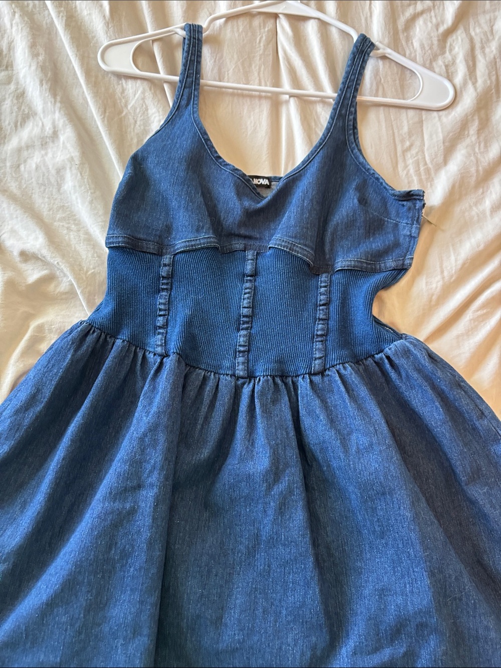 Fashion Nova Dark Denim Mini Dress - Blue - Picture 3 of 5